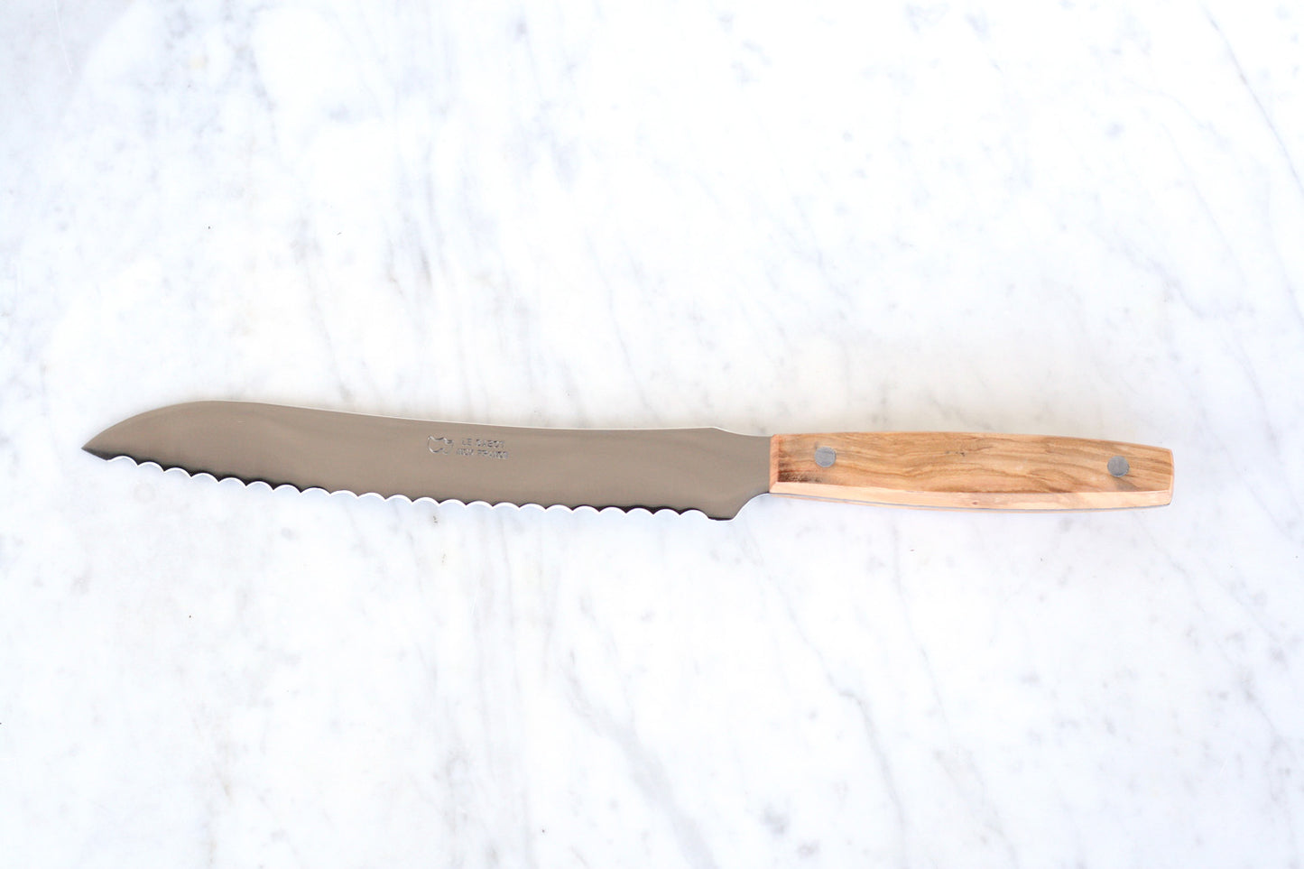 Olivewood Bread Knife. Made in France.
